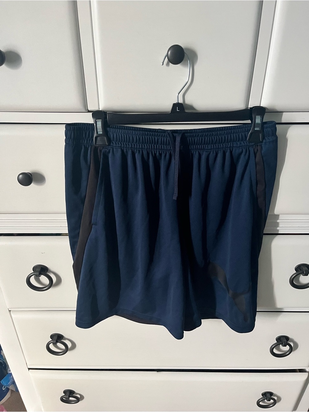 Puma Navy with Black Trim Men's Athletic Shorts